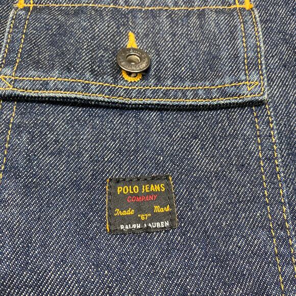 Polo Jeans Company Denim Barn Chore Jacket Men's XL Cottagecore - Picture 3 of 14